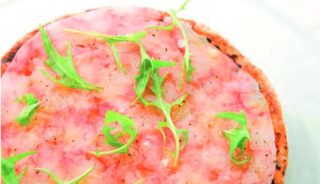 Shrimp Carpaccio Pizza