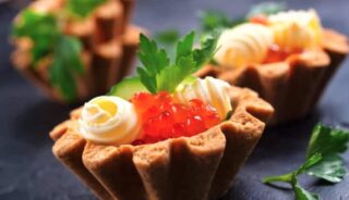 Christmas Recipe Salmon Caviar and Butter Tartlets 2