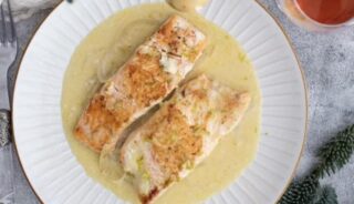 Salmon In Coconut Lime Sauce